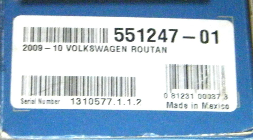 Front End Bra LeBra Le Bra 551247-01 fits 2009-10 Volkswagen Routan Open Box NOS - Image 2 of 3