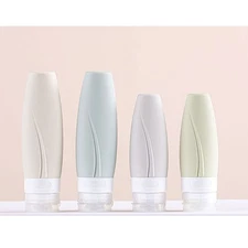 3 Pcs Portable Silicone Storage Bottles Empty Subpackaging Bottles for Cosmetics