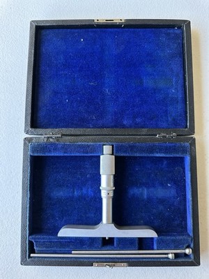 Tumico Tubular Depth Micrometer 0-3  in Original Case