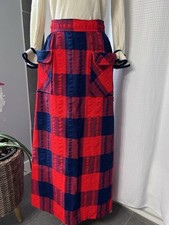 Vintage 70s JC Penny plaid Long pencil Skirt