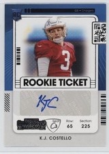 2021 Panini Contenders Rookie Ticket KJ Costello #190 Auto 1lt7