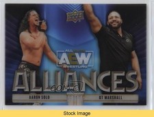 2023 AEW All Elite Wrestling Alliances Acetate QT Marshall Aaron Solo READ rf2