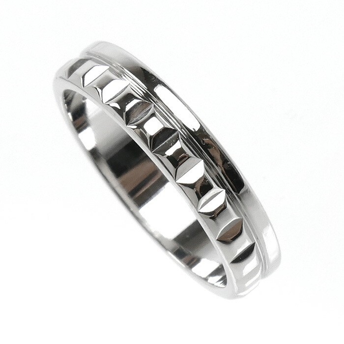Boucheron Quatre Radiant Half Ring JAL00250 18K White Gold US 6.5