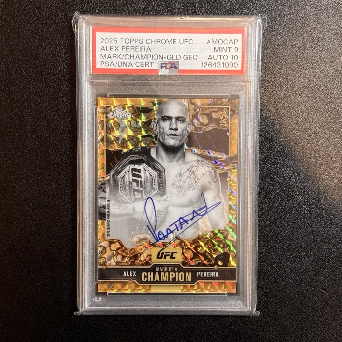 2025 Topps Chrome UFC - Mark of a Champion Autographs Alex Pereira