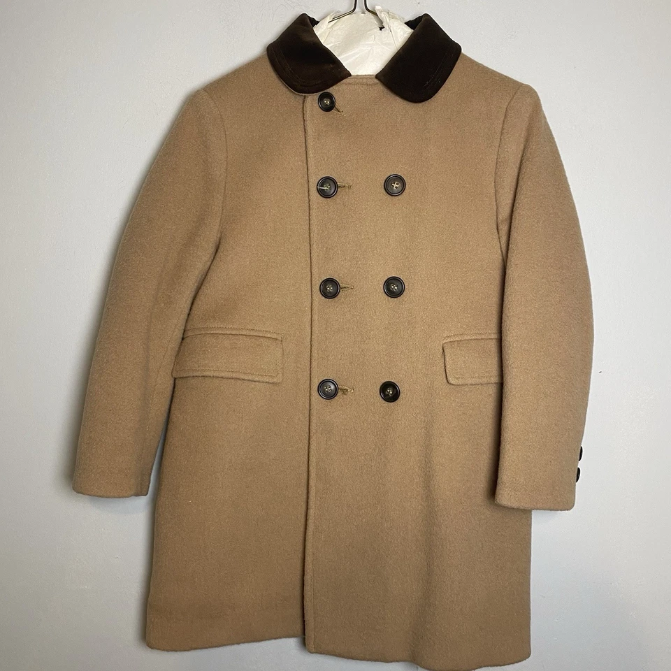 Traje de equitación ecuestre de lana para niños de colección de los años 40. Chaquetón, sombrero, pantalones talla 5 Foto 3 de 4