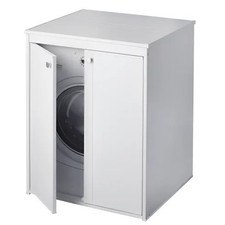 Mobile Lavatrice da Esterno Coprilavatrice Asciugatrice in Resina Pvc