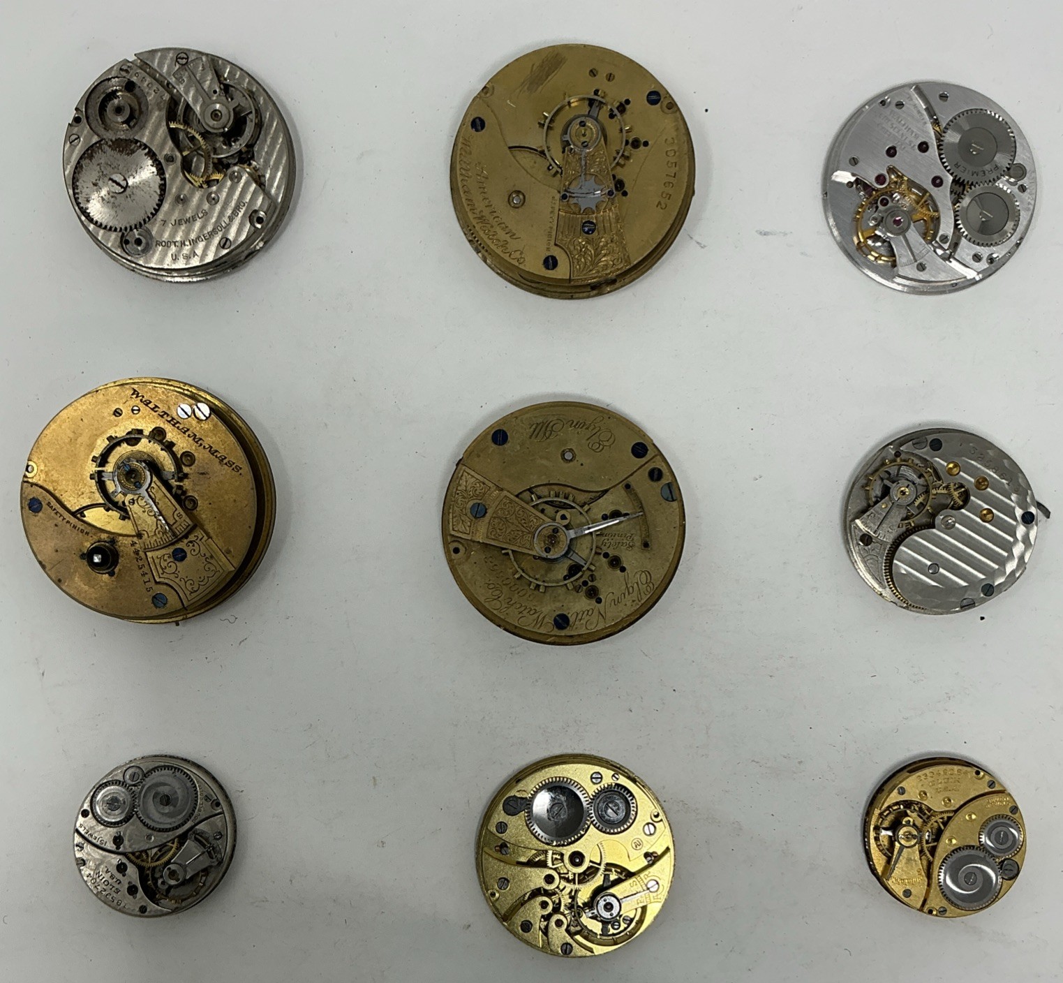 For Pocket Vintage Movement Dials Of (19) Parts Repair And Lot Or Watch - vintagewatches.pk