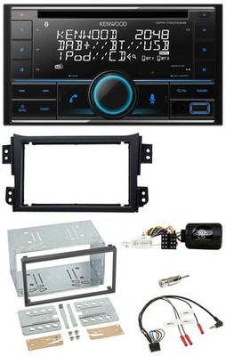 Kenwood CD 2DIN DAB USB Steering Wheel Bluetooth Car Stereo for Opel Agila B Suzuki Spla