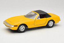 8018 Ferrari 365 GTS Yellow with Black Roof Solido 1/18