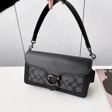 COACH Tabby 26 Shoulder Bag Signature Black C1032 outlet New