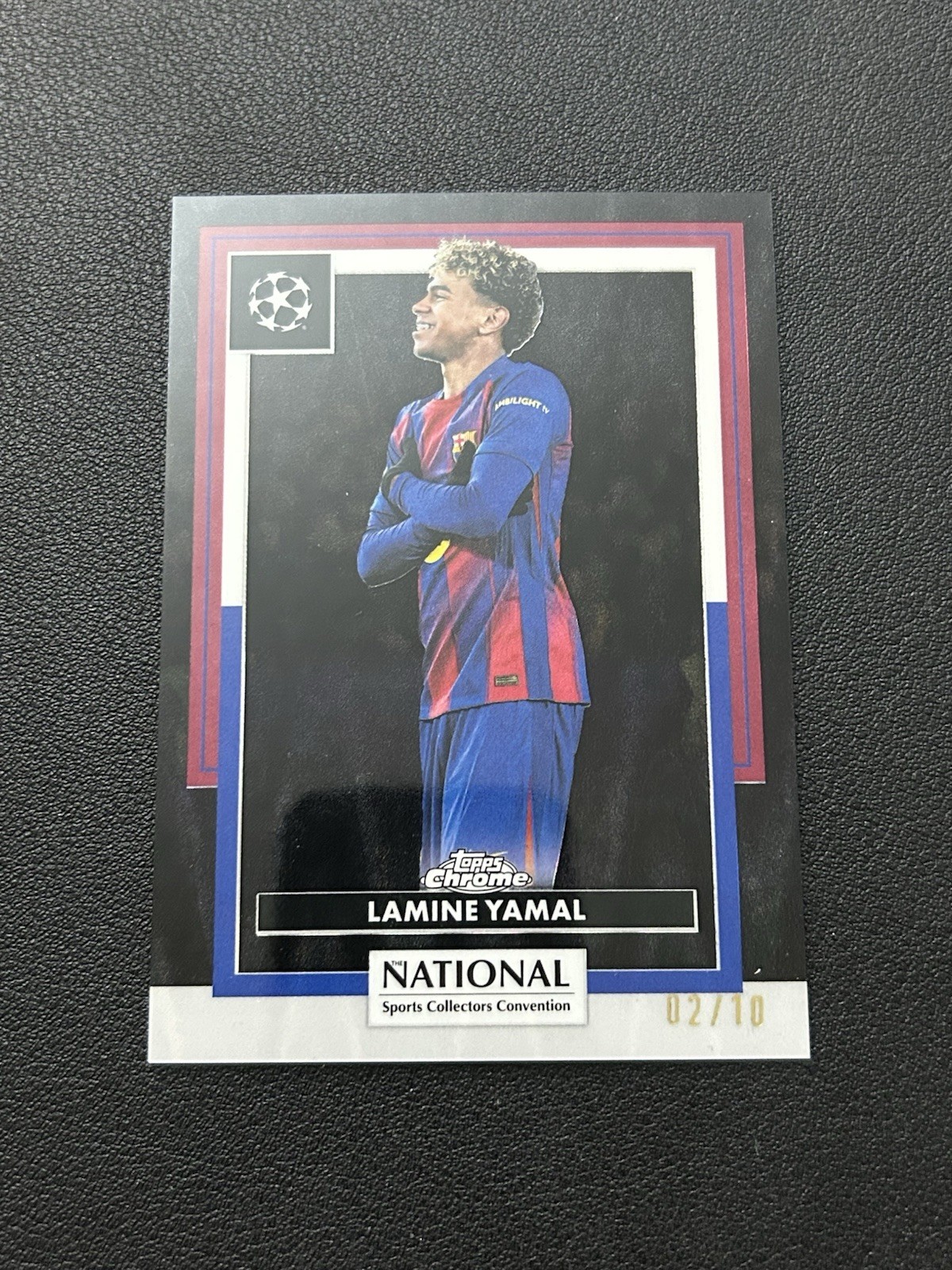 2026 Topps Chrome UEFA National NSCC LAMINE YAMAL BLACK REFRACTOR /10 SSP