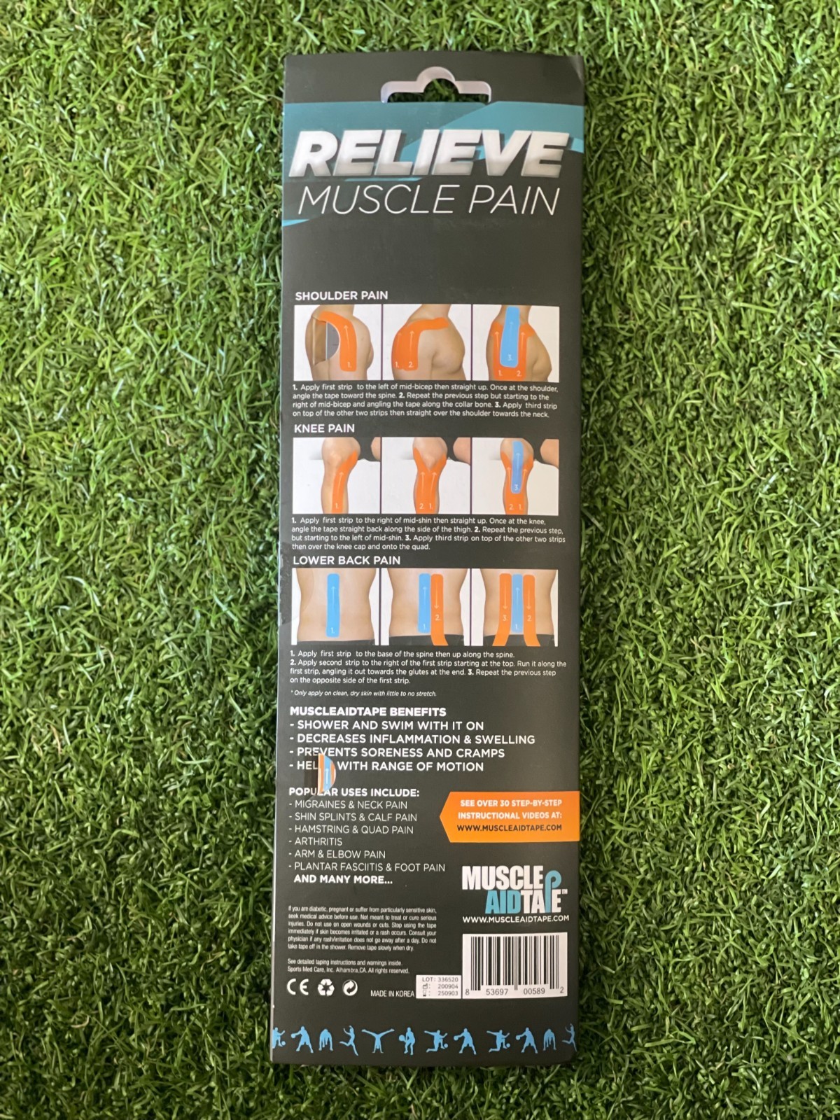 Muscle Aid Strips- Black