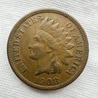 1908-S Indian Head Penny 1c One Cent San Francisco US Coin - KEY DATE!