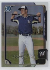 2015 Bowman Draft Chrome Refractor Jacob Gatewood Jake Gatewood #104 3x7