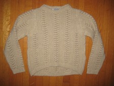 Mayoral Girl's Beige Gold Metallic Sweater 12 years 152cm