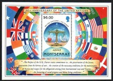 Montserrat Stamp 877  - UN 50th anniversary