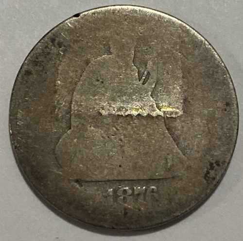 1876 S - Seated Liberty Quarter - Exact Coin Imaged #SL116