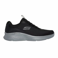 MULTIPLE SIZES Skechers Mens Lite Slip on Trainer in Black
