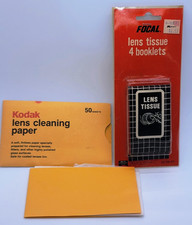 Vintage Kodak and Focal Tissue Paper Lens Cleaning Sheet Sets