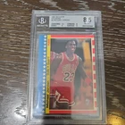 Michael Jordan Card 1987-88 Fleer Stickers #2 BGS 8.5