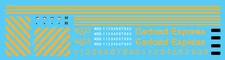 N Scale - Carload Express Geep Locomotive Decals