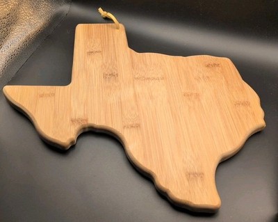 Totally Bamboo Texas Shaped Serving and Cutting Board Charcuterie New Open Box