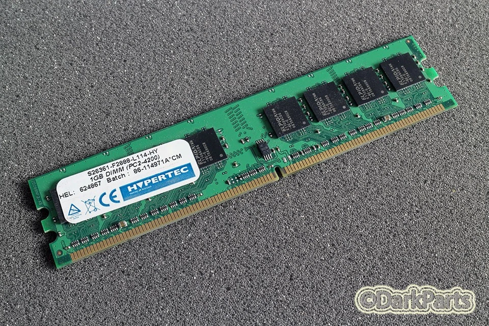 Fujitsu S26361-F2888-L114 1GB PC2-4200 Memoria RAM Hypertech Foto 1 de 1