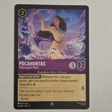 Pocahontas-Following the Wind 42/204 Winterspell Disney Lorcana NM