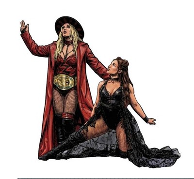 AEW Julia Hart Skye Blue Wrestling Water Resistant Sticker WWE WWF NXT