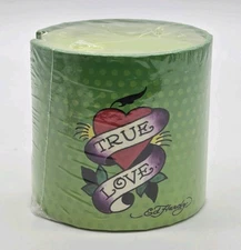 ED HARDY True Love Green Memo Cylinder Note Pad Round Notes Desk Decor 2012 