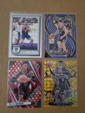 Brooklyn Nets Basketball Stars & Parallels 4 card lot/Schroder Red & Yellow