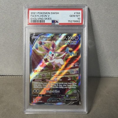 2021 Pokémon SWSH Full Art Sylveon V Evolving Skies PSA 10 | eBay