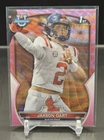 2022 Bowman University Chrome Jaxson Dart 1st Bowman Pink Wave Refractor /125