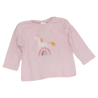 Alana, Langarmshirt, Größe: 62, Pink, Bio-Baumwolle, Print, Mädchen #Hd4