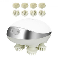Rechargeable Electric Scalp Massager with Heat  Waterproof Design