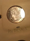 1891 VAM 2 Morgan Silver Dollar Doubled Ear Choice BU Uncertified #903