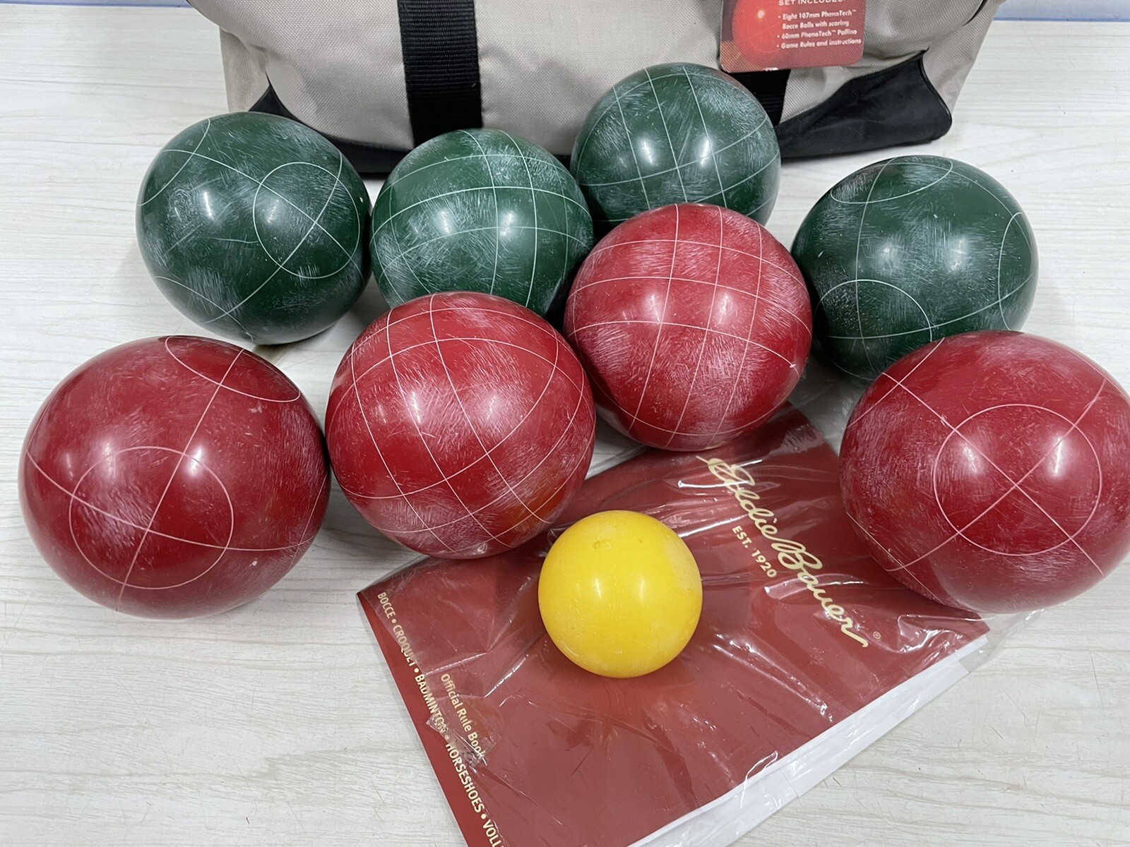 Eddie Bauer Bocce Ball Set with Bag eBay