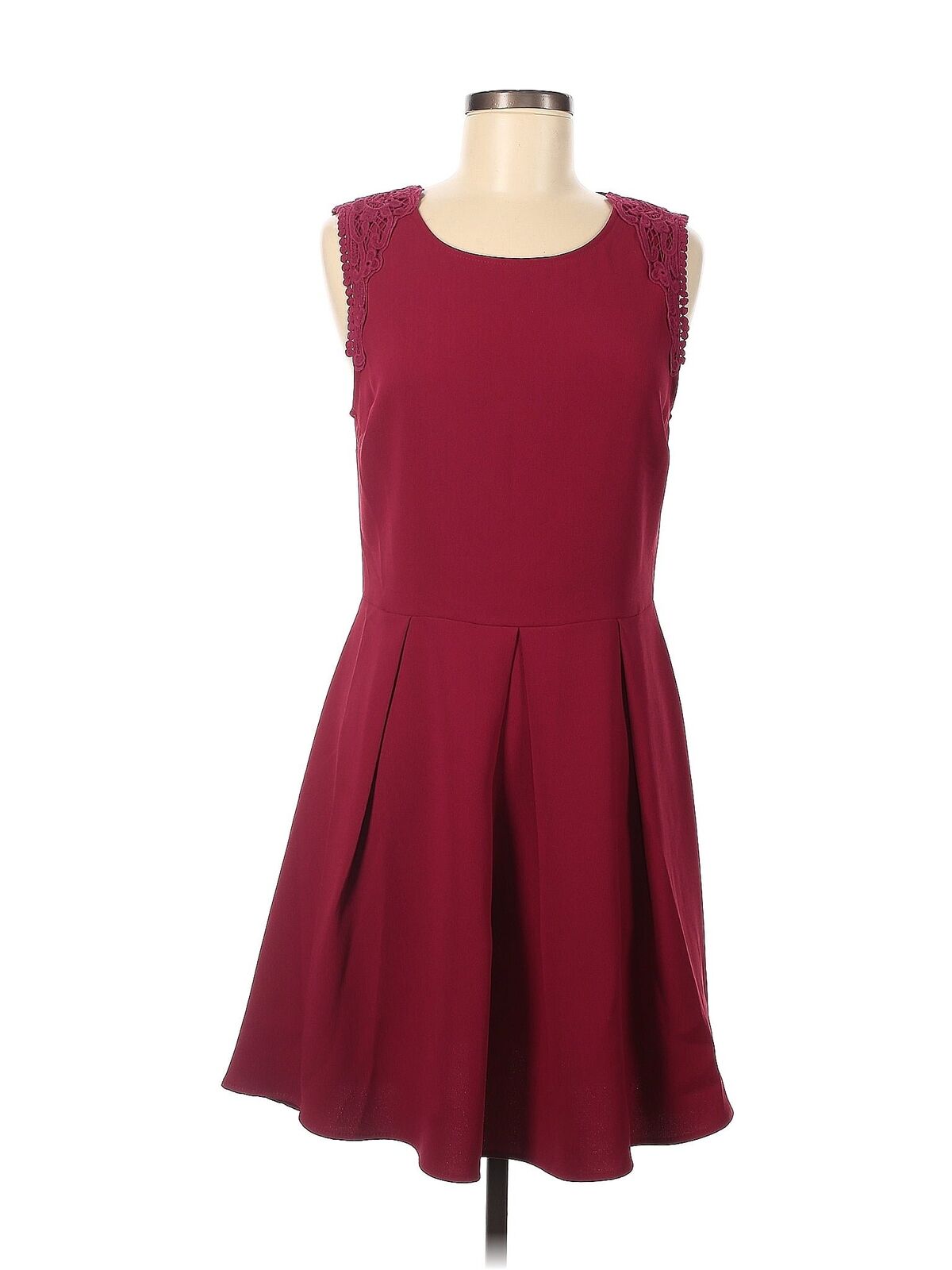 Everly Women Red Casual Dress M