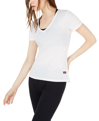 Superdry Juniors V-Neck Burnout T-Shirt 