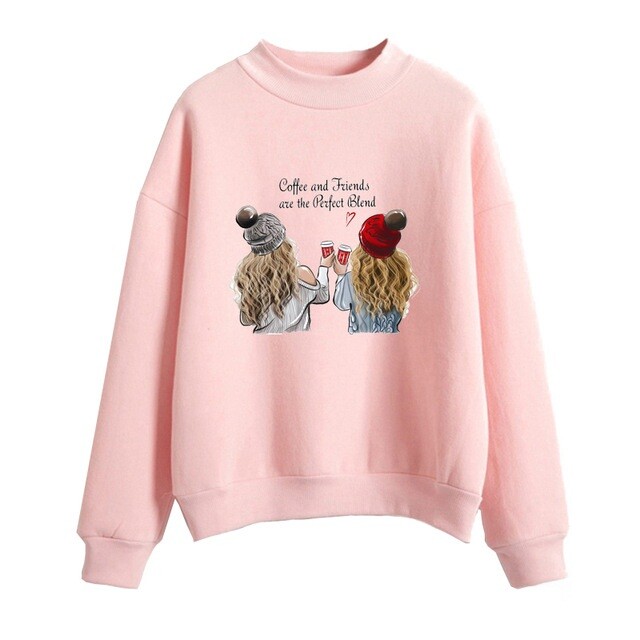 Women Sweatshirt Friends Hoodie Girls Pullover Friendship Gift Sweater Autumn | eBay
