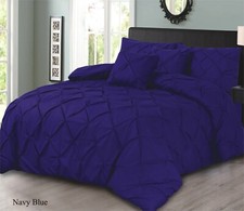 EGYPTIAN COTTON Mix PINTUCK DUVET COVER SET BEDDING SETS DOUBLE KING SUPER KING