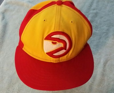 Atlanta Hawks Nba Trucker Baseball 50fifty Fitted Hat Size 7 3 8 58 Cm Ebay