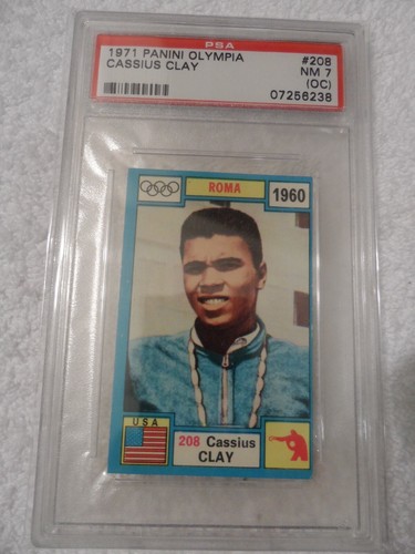 1971 Panini Olympia Cassius Clay Muhammad Ali #208 PSA 7 NM (OC) GOAT - 第 1/2 張圖片