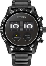 Citizen CZ Smart PQ2 44MM Black/Grey Stainless Steel Sport Smartwatch-MX1017-50X