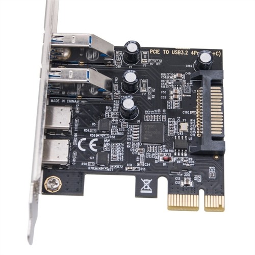 PCIE to USB 3.2 Expansion Card Support WINXP WIN7 WIN8 WIN10 - Afbeelding 7 van 8