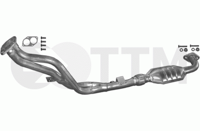 Silencieux + Kit Pour OPEL ASTRA G ZAFIRA A 1.4 1.6 1.8 1998-2000 - Acier Allié