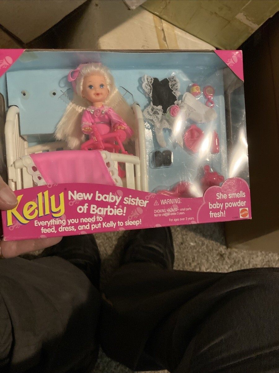 Bedtime Kelly New Baby Sister of Barbie Doll Set 1994 Mattel 12489