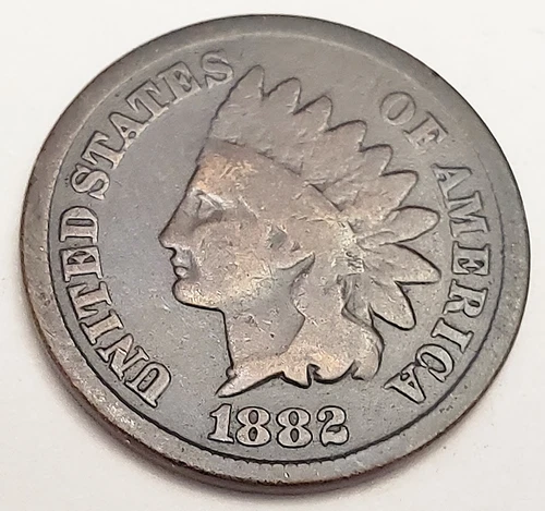1882 P Indian Head Cent / Penny  *G - GOOD*  **FREE SHIPPING**