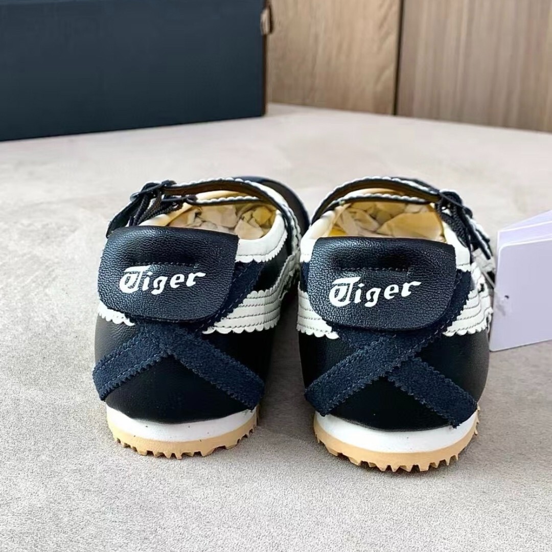 Patou x Onitsuka Tiger Mexico 66 Black/Cream Mary Jane