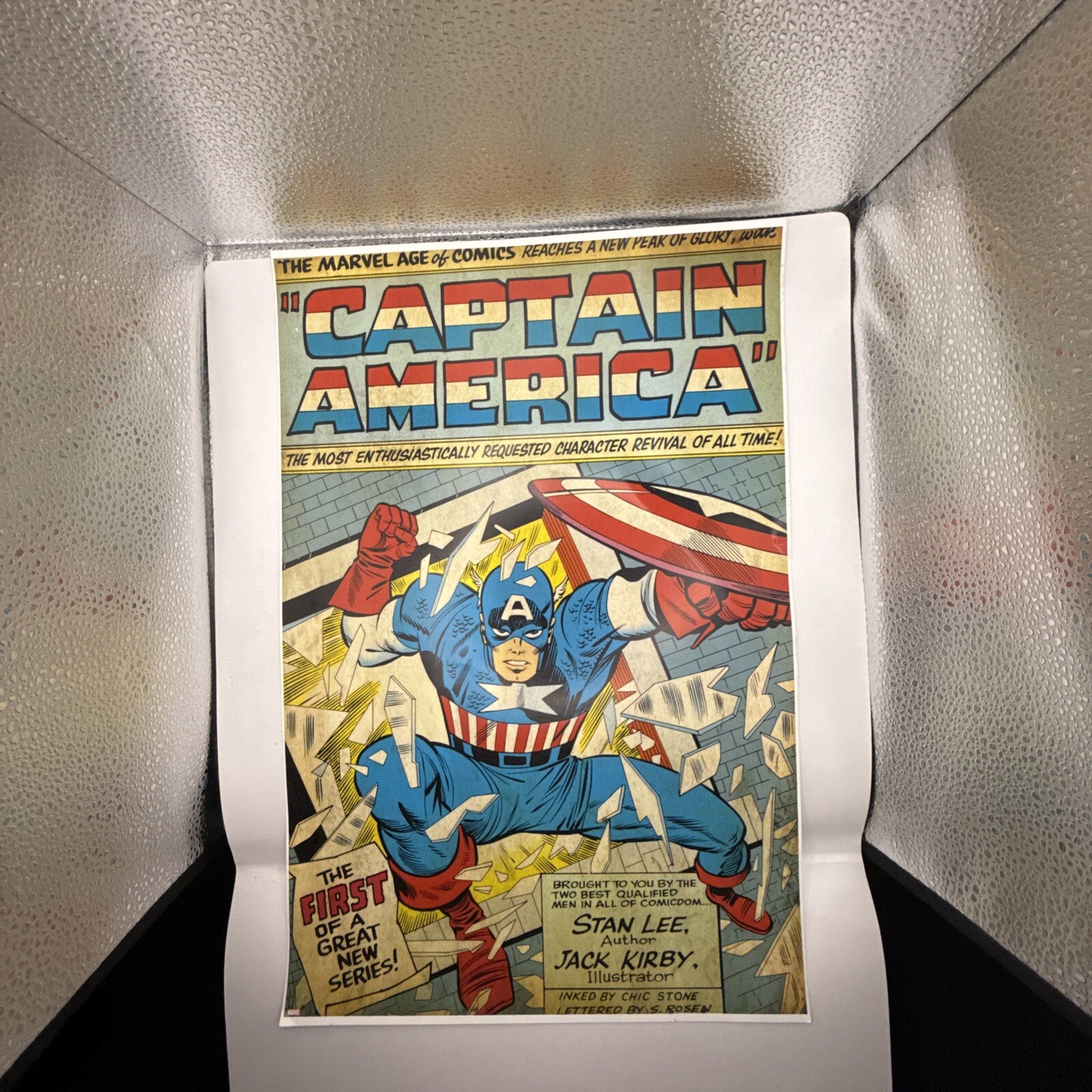 Wall Poster Of marvel comics Captain America 18*12 Vintage Look Reprint on Paper
